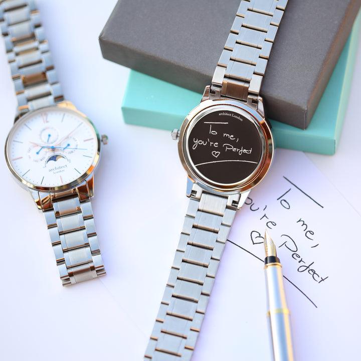 Herren Architekt Apollo Weiß - Handschriftgravur