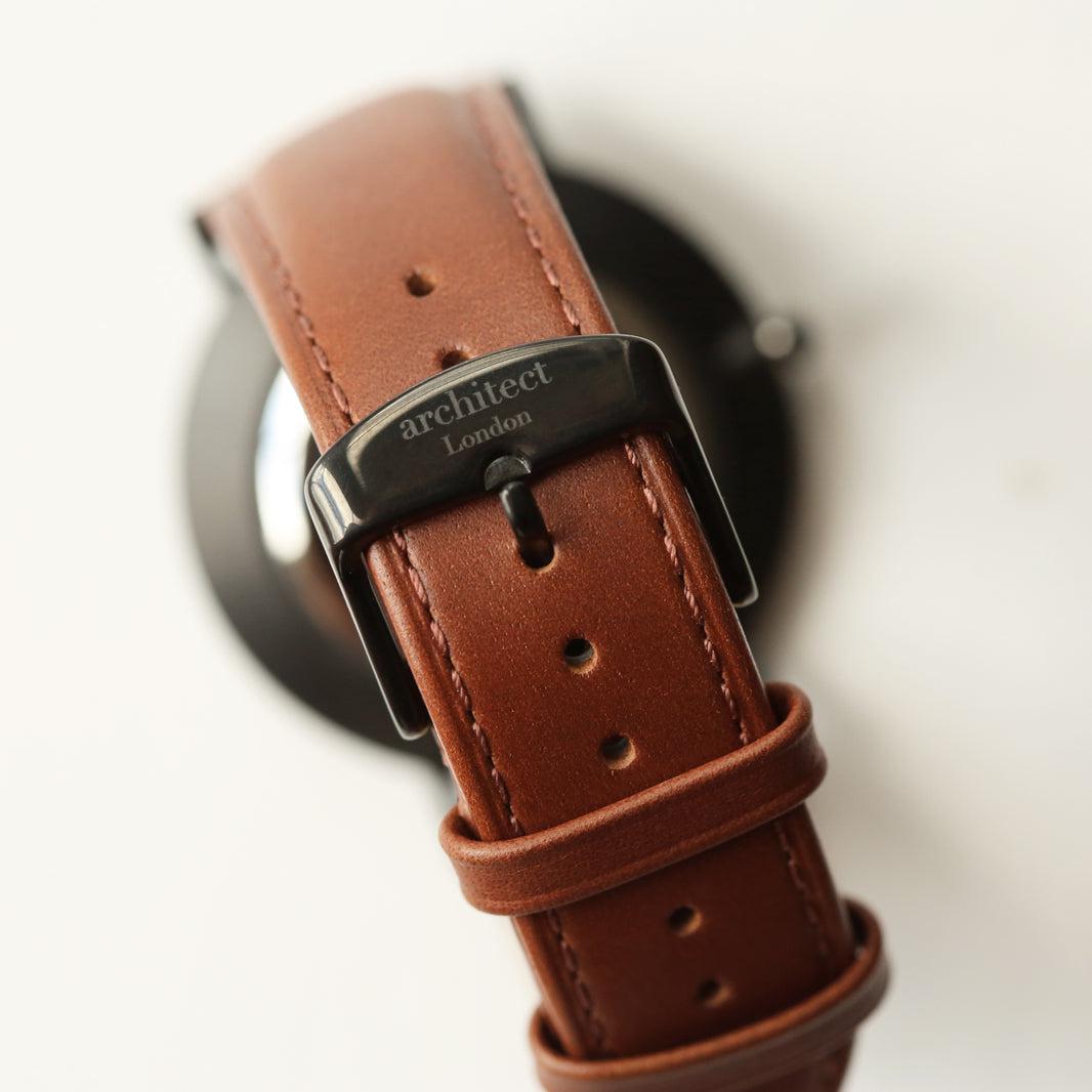 Minimalistische Herrenuhr - Kostenlose Gravur mit Ihrer eigenen Handschrift