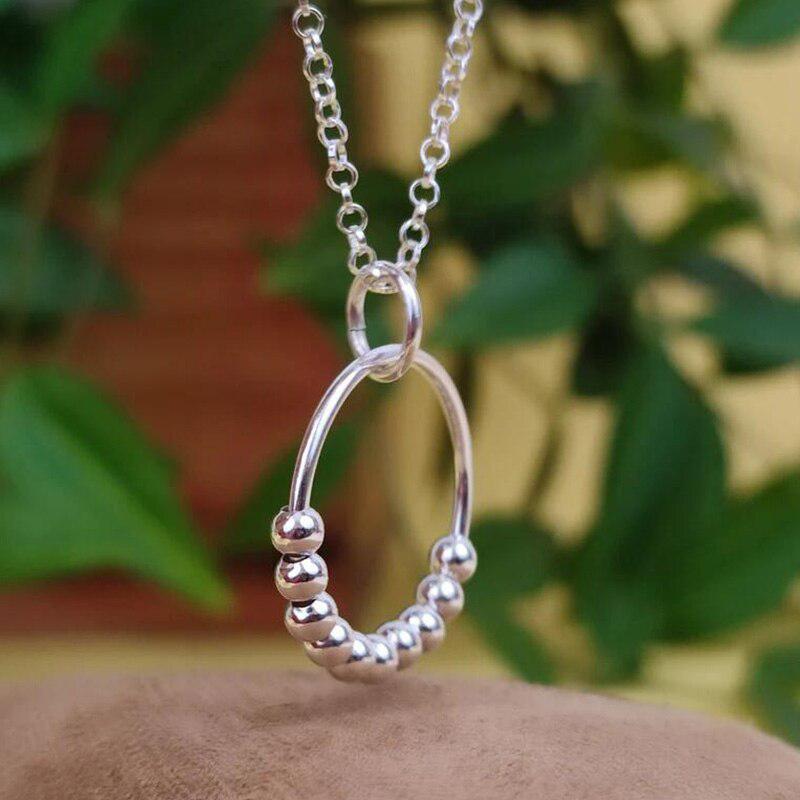 Mia Fidget Ring Anhänger Halskette