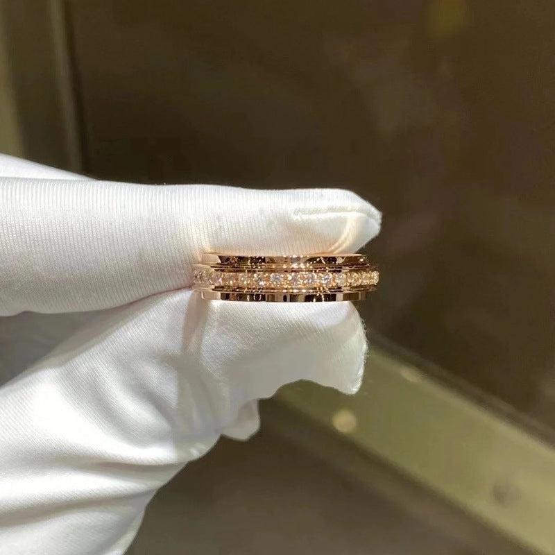 Funkelnder Spinnerring Mila mit Zirkonia