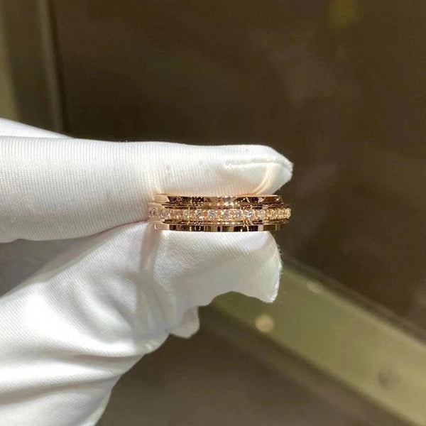 Funkelnder Spinnerring Mila mit Zirkonia