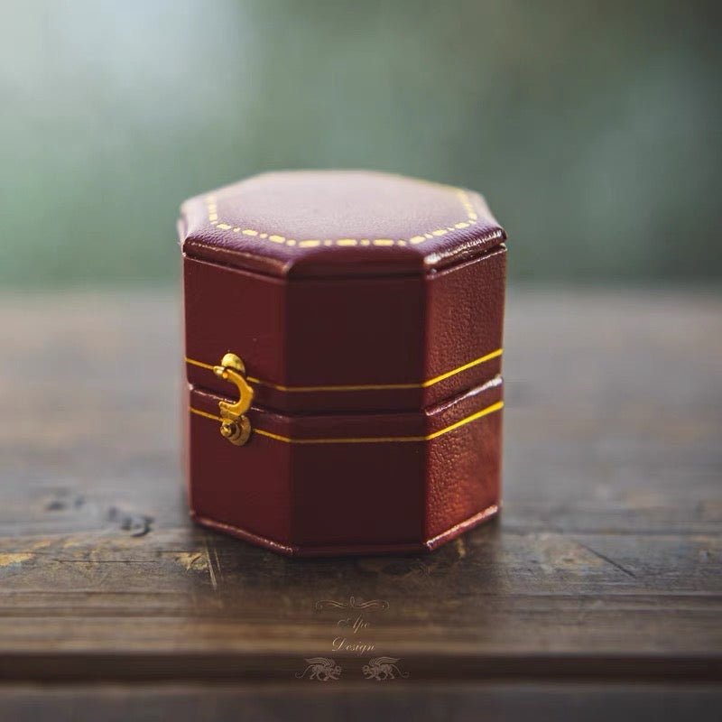 Mini-Ringbox im Vintage-Stil – 4 Stile