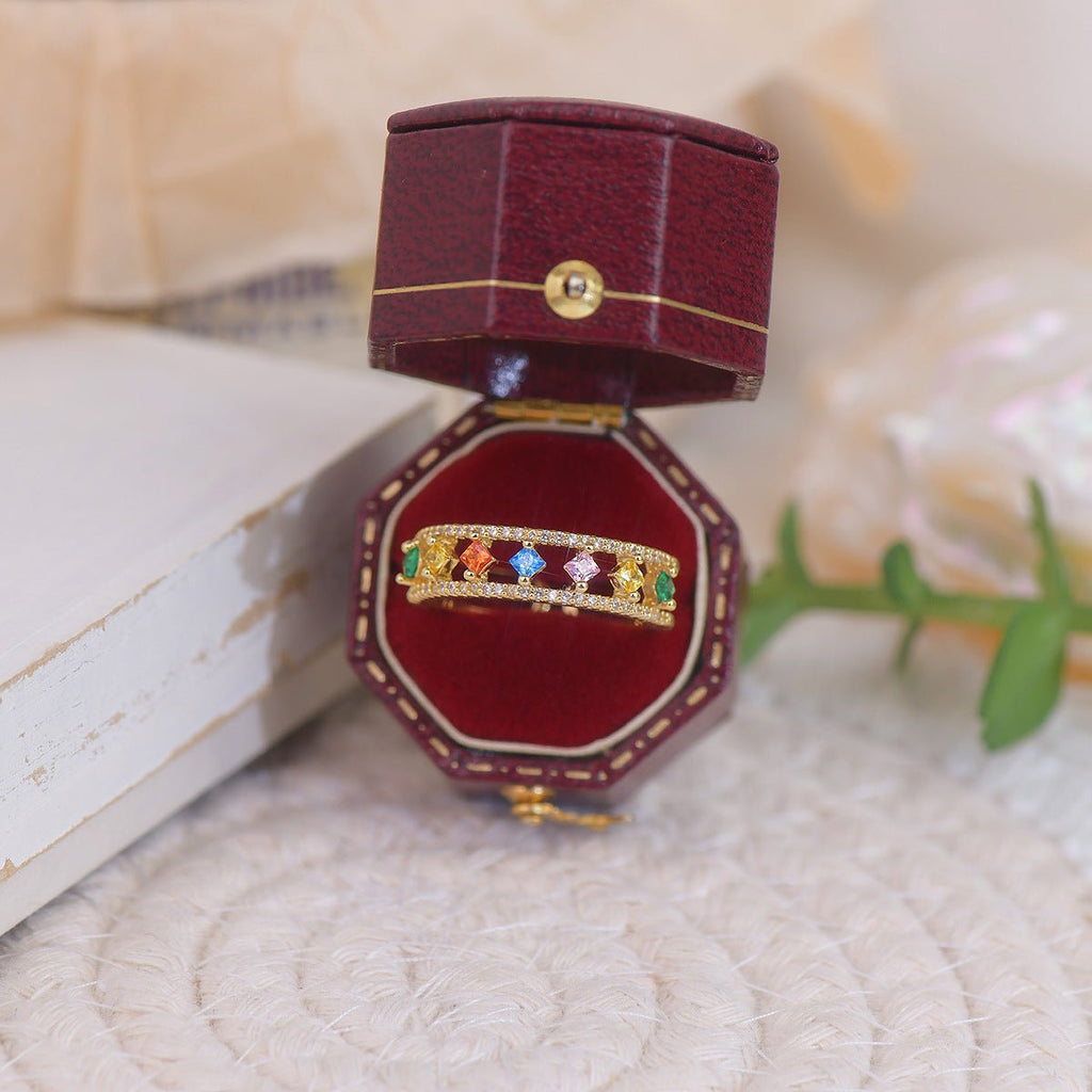 Mini-Ringbox im Vintage-Stil – 4 Stile