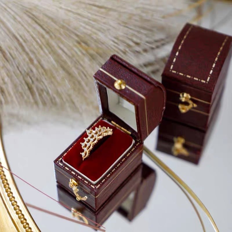 Mini-Ringbox im Vintage-Stil – 4 Stile