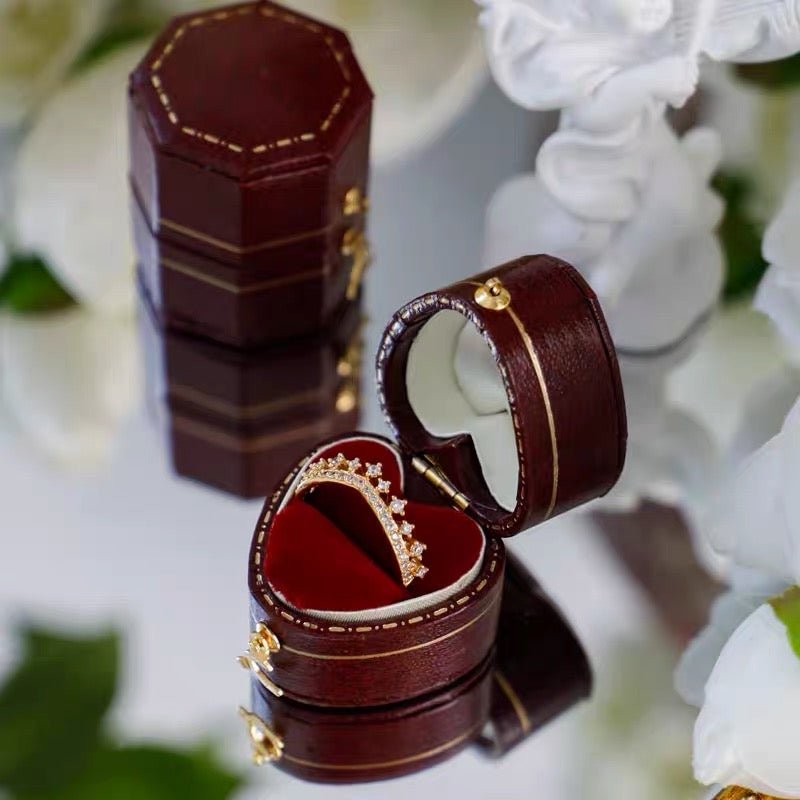 Mini-Ringbox im Vintage-Stil – 4 Stile