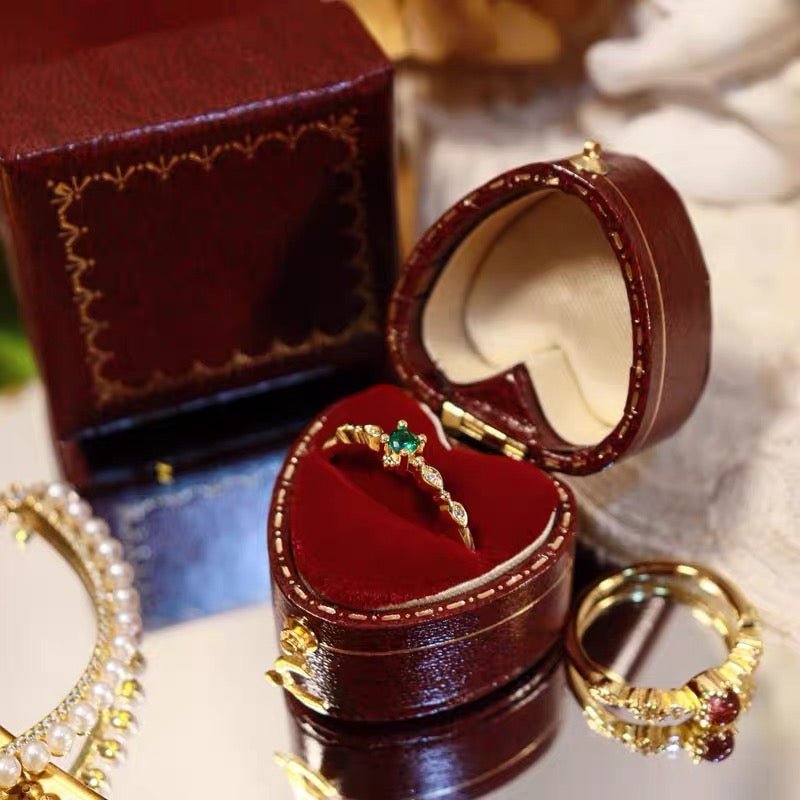 Mini-Ringbox im Vintage-Stil – 4 Stile