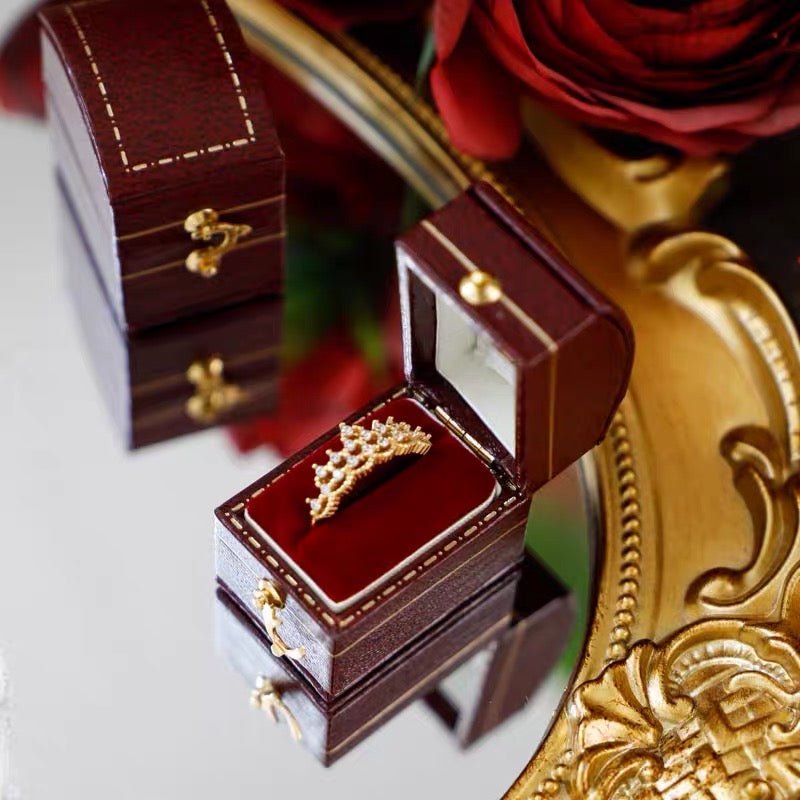 Mini-Ringbox im Vintage-Stil – 4 Stile