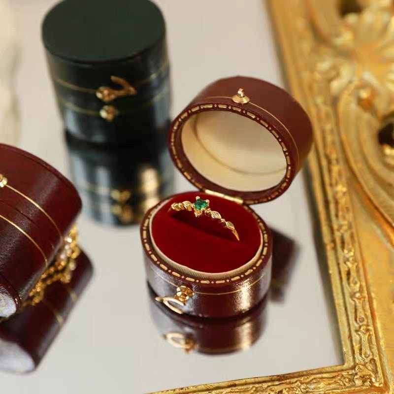 Mini-Ringbox im Vintage-Stil – 4 Stile