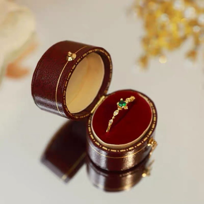 Mini-Ringbox im Vintage-Stil – 4 Stile