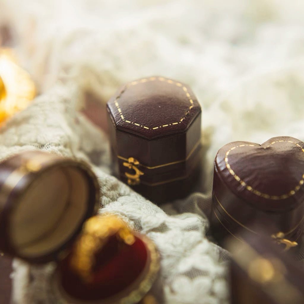 Mini-Ringbox im Vintage-Stil – 4 Stile