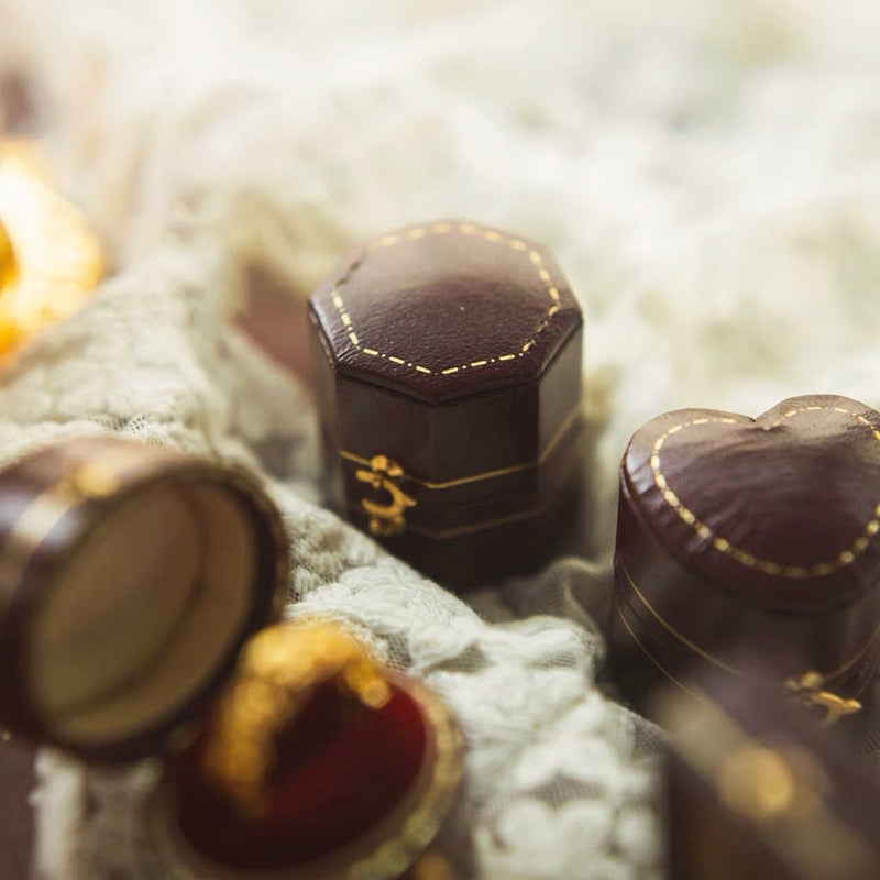 Mini-Ringbox im Vintage-Stil – 4 Stile