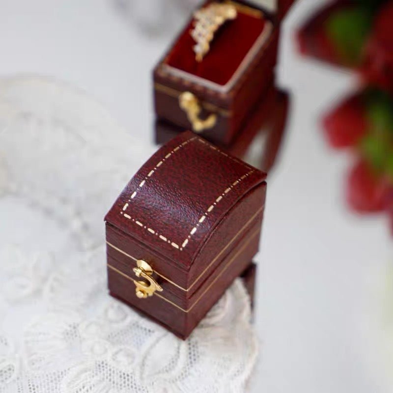 Mini-Ringbox im Vintage-Stil – 4 Stile