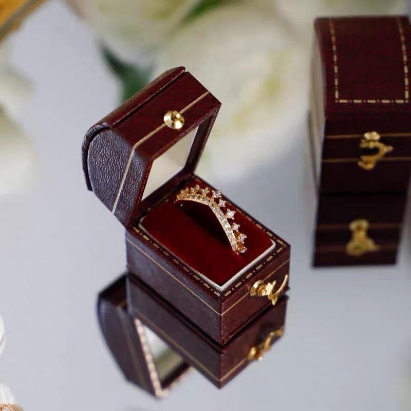 Mini-Ringbox im Vintage-Stil – 4 Stile