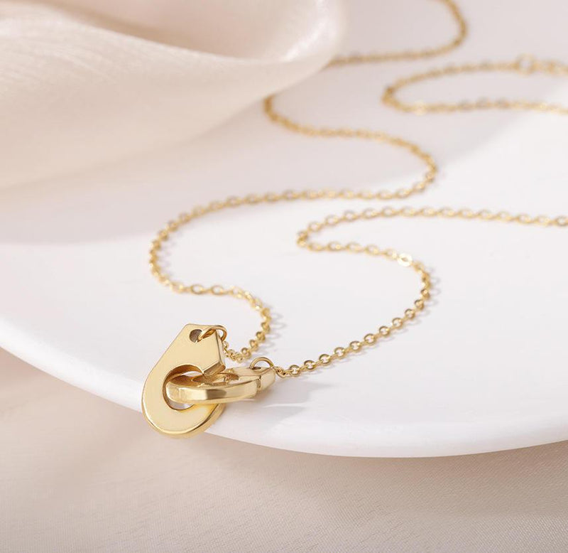 Minimalistische Handschellen Halskette