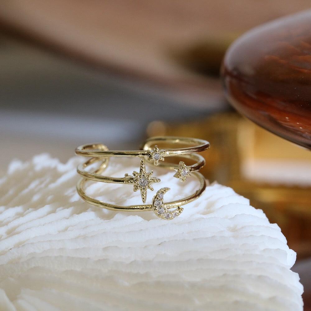 Mond- und Sternenring - Eloisa