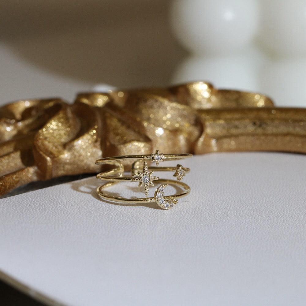 Mond- und Sternenring - Eloisa