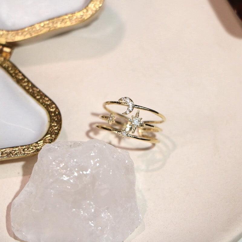 Mond- und Sternenring - Eloisa