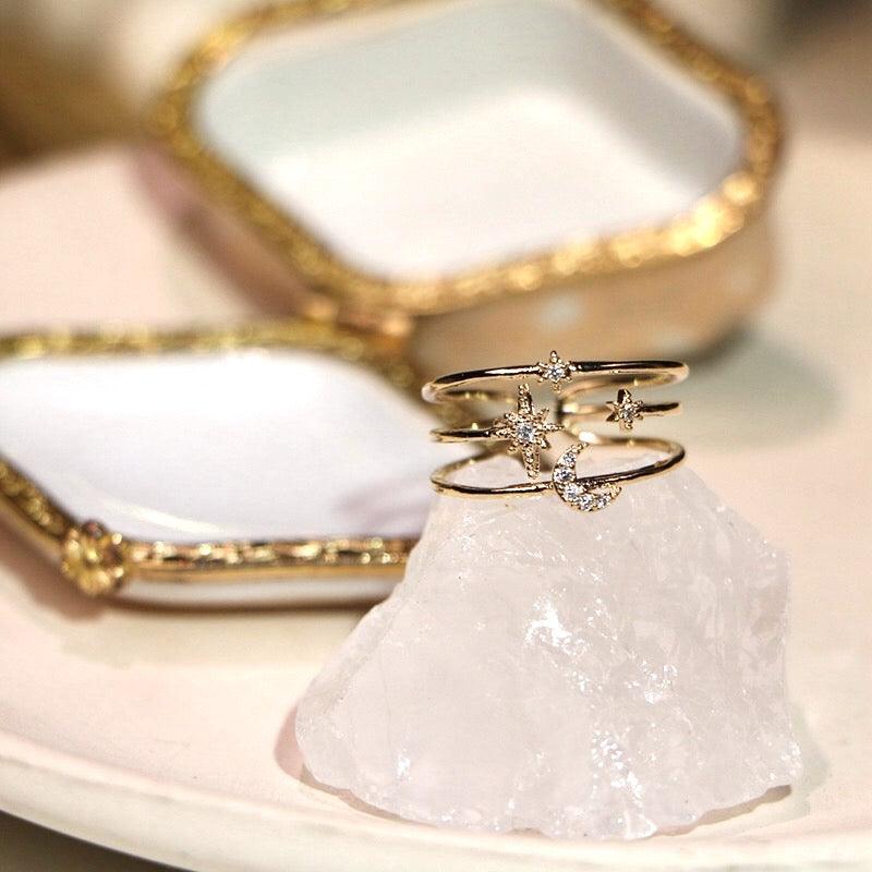 Mond- und Sternenring - Eloisa