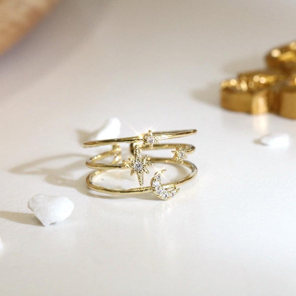 Mond- und Sternenring - Eloisa