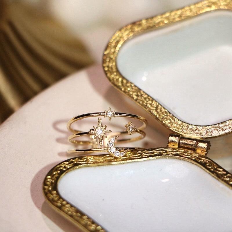 Mond- und Sternenring - Eloisa