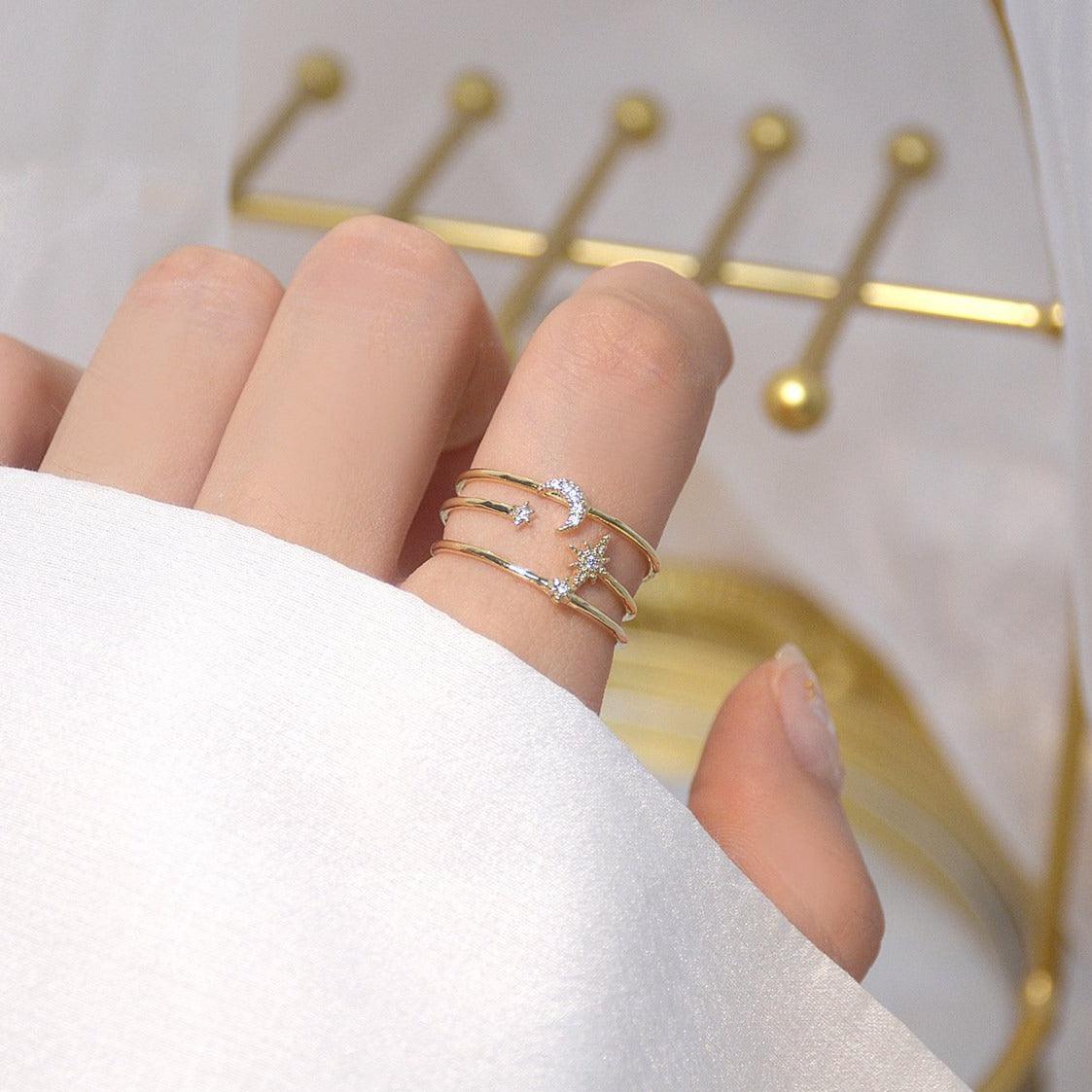 Mond- und Sternenring - Eloisa