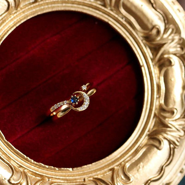 Mondring-Set (massives Silber)