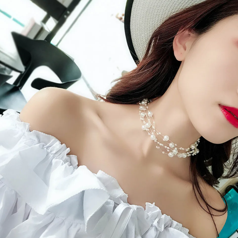 Chavri - Modische mehrschichtige Perlenkette