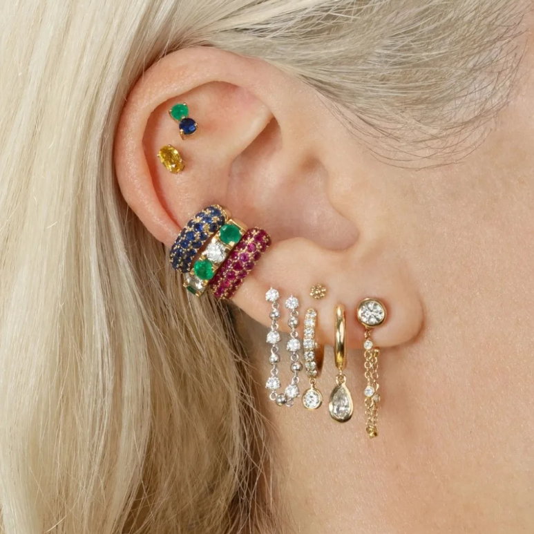 Carmiora - Atemberaubende mehrfarbige Ohrringe