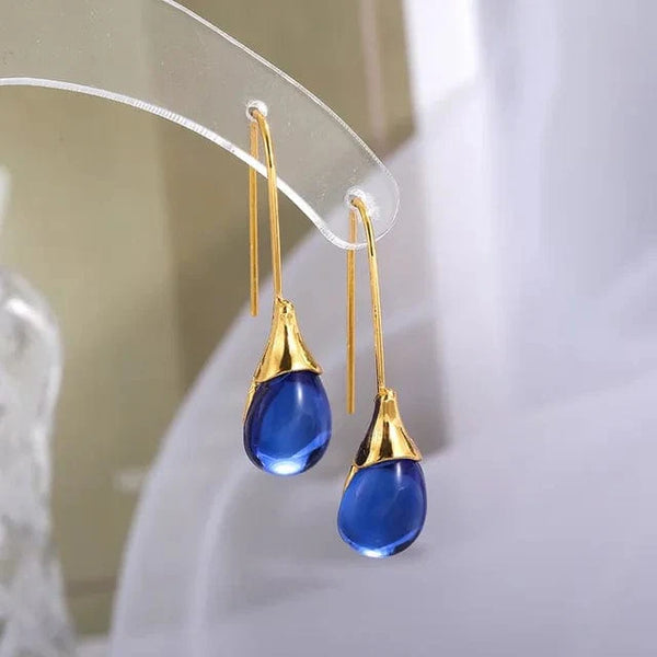 Ohrringe aus Natursteinquarz