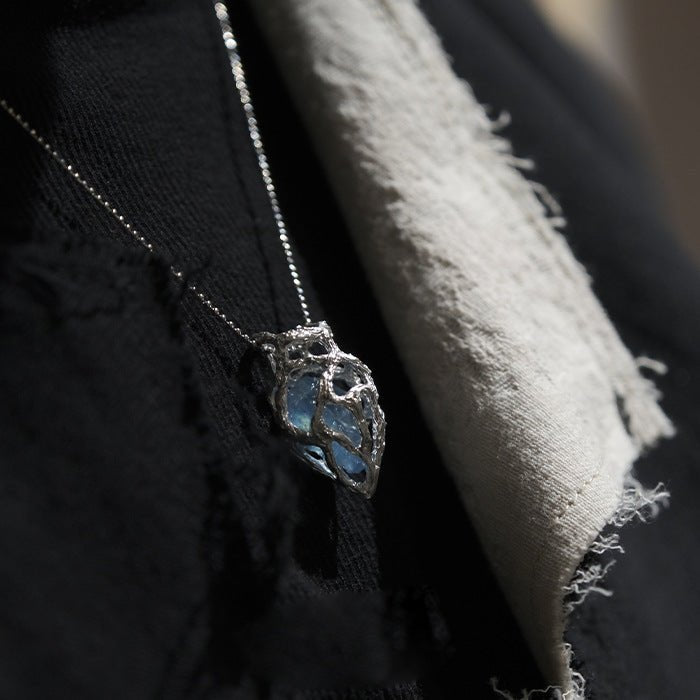 Ozean Herz Halskette