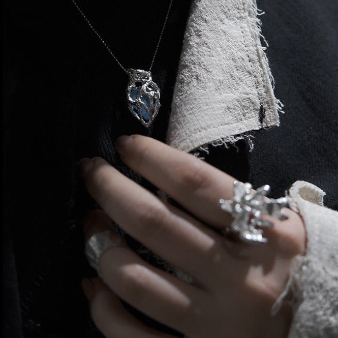 Ozean Herz Halskette