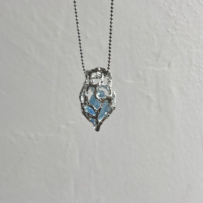 Ozean Herz Halskette