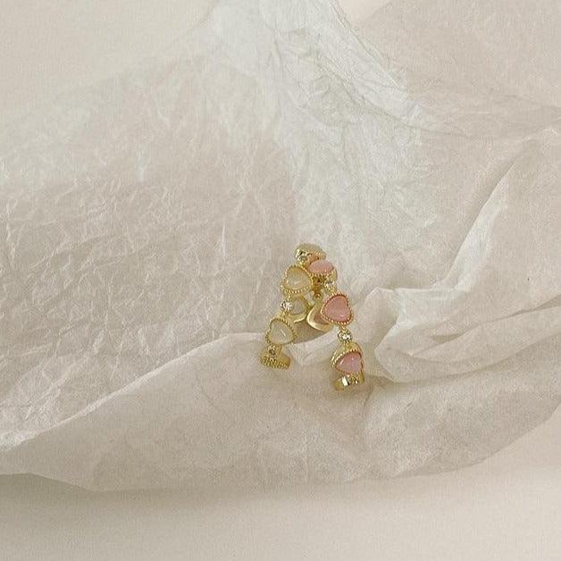 Opal-Herzring (2 Farben)