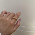Opal-Herzring (2 Farben)