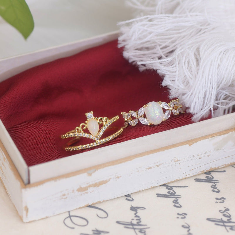 Opal-Tiara-Ring-Set