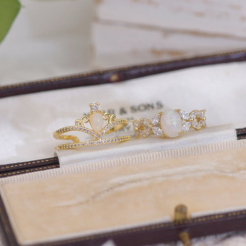 Opal-Tiara-Ring-Set