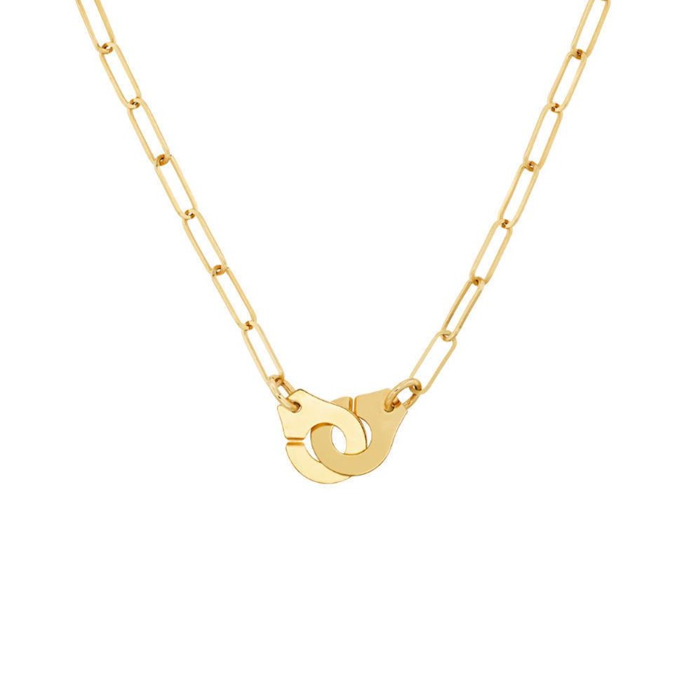 Halskette mit Büroklammer-Handschellen