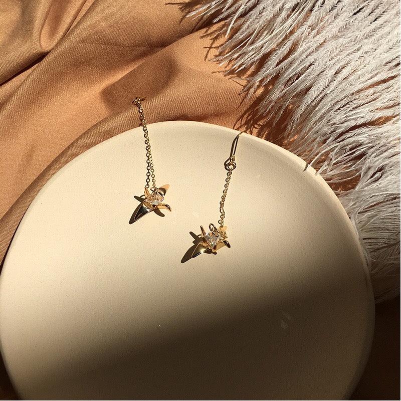 Papierkranich Ohrringe