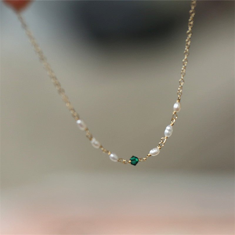 Perlenarmband - Sharon (massives Silber)