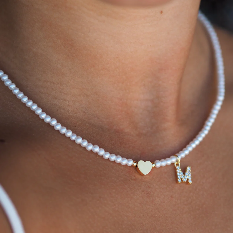 Chavri - Perlenkette mit Initialen