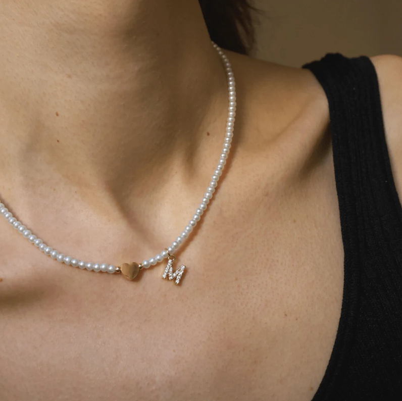 Chavri - Perlenkette mit Initialen