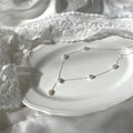 Perlenkette - Valerie (massives Silber)
