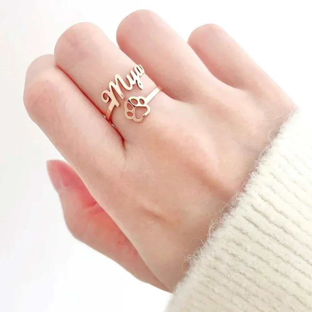 Personalisierter Haustiername - Pfotenring