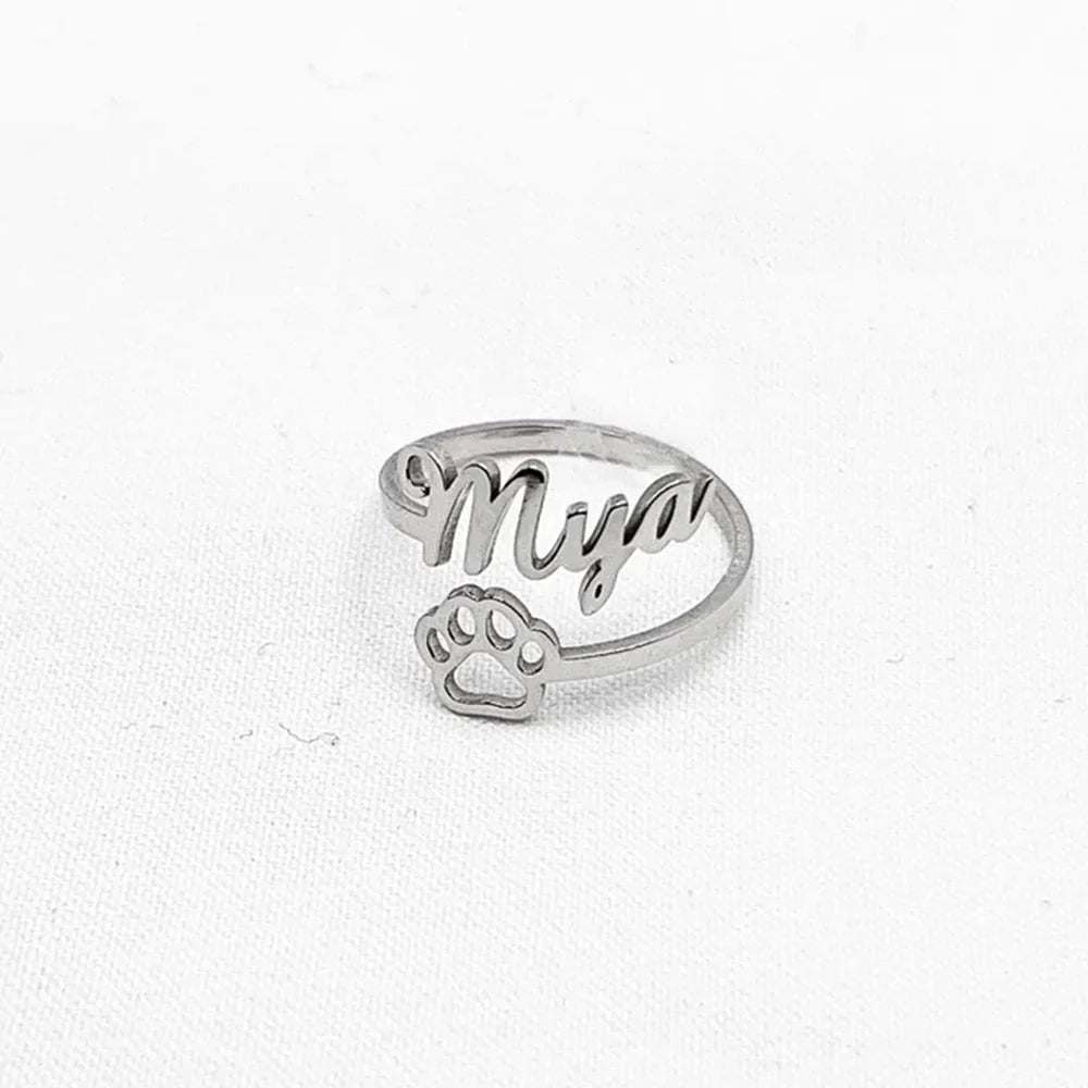 Personalisierter Haustiername - Pfotenring