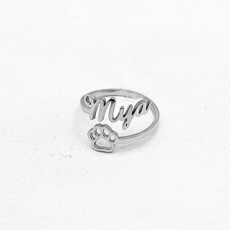 Personalisierter Haustiername - Pfotenring