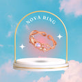 Ring mit rosa Edelsteinen – Nova