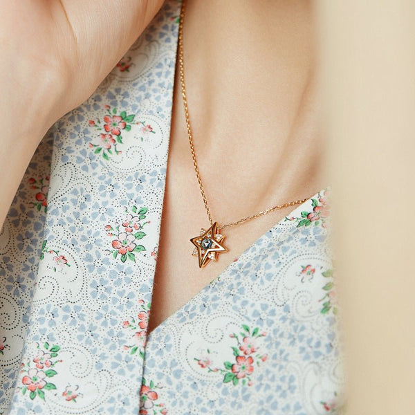 Polaris-Halskette – Gemma (massives Silber)