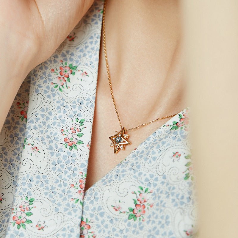 Polaris-Halskette – Gemma (massives Silber)