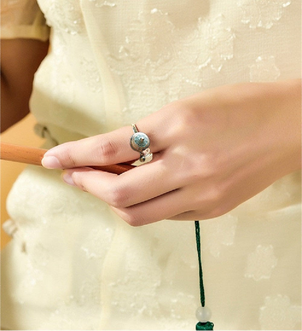 Lotus Angst Fidget Ring - verstellbar