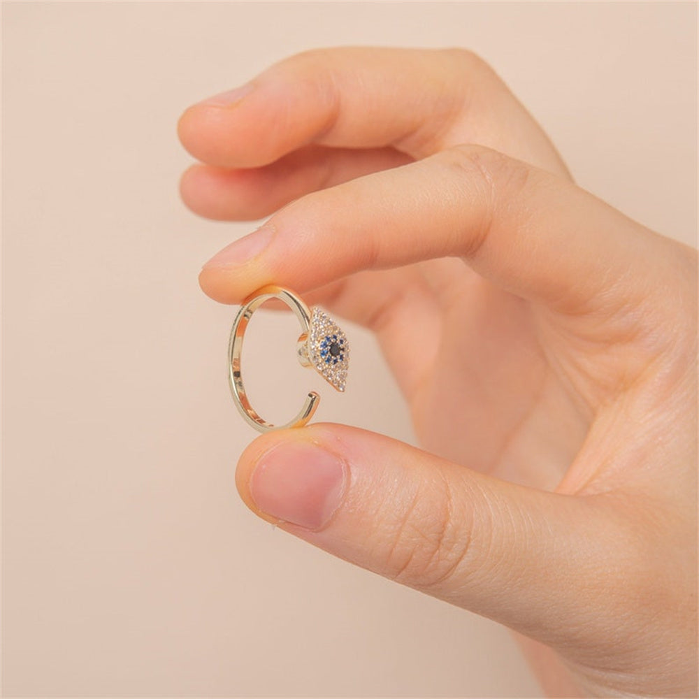 Evil Eye Angst Fidget Ring - Verstellbar